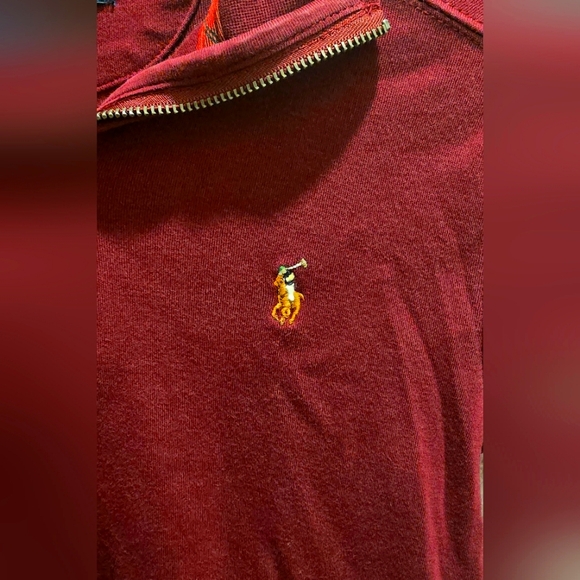 Polo Ralph Lauren Red Long Sleeve Shirt Size S - Picture 3 of 5